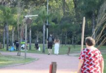 feriados no Brasil parque lotado