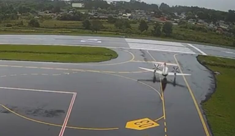 Câmeras registram momento em que avião decola antes de cair em Gramado