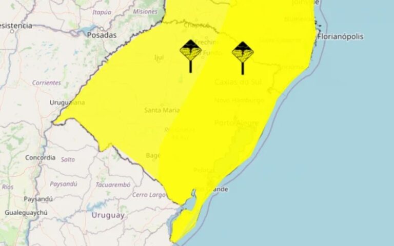 INMET alerta rio grande do sul