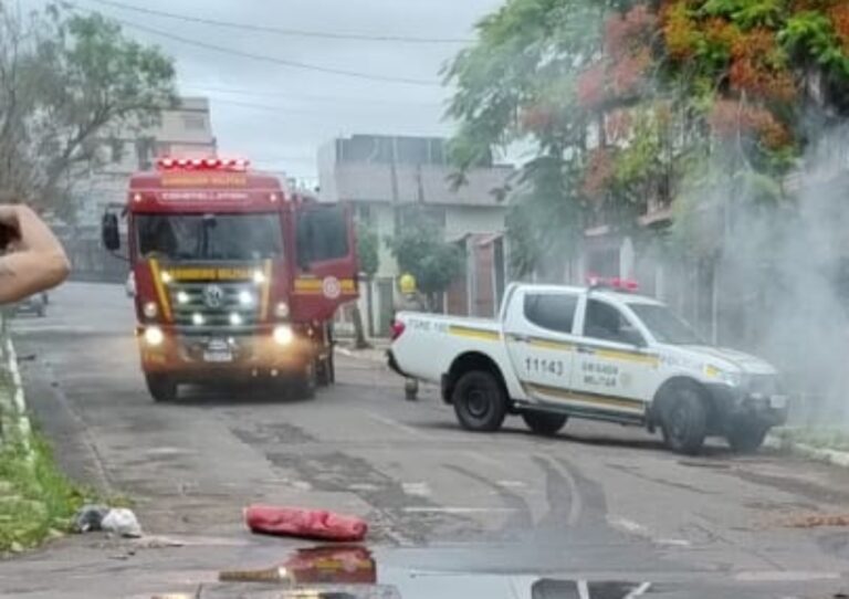 Motociclista morre carbonizado após se enroscar em fio energizado em Canoas
