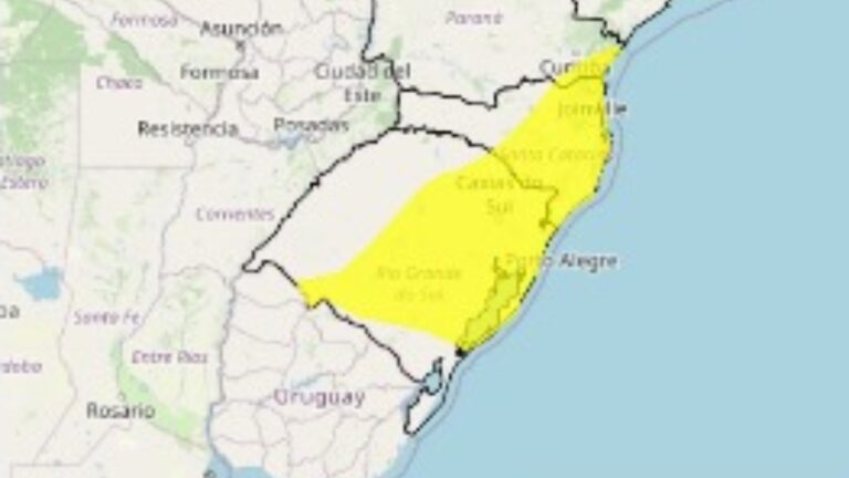 Inmet emite alerta de tempestade com risco de granizo