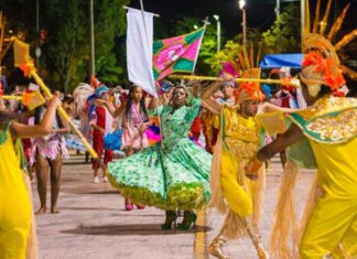 Desfile de carnaval em Novo Hamburgo