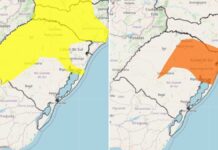 Inmet emite dois alertas de temporal para o RS
