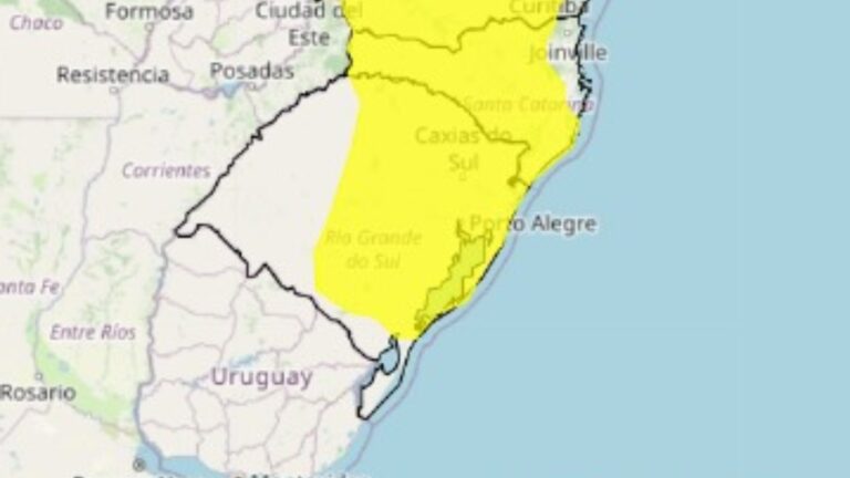 Defesa Civil e Inmet emitem alerta para temporal no RS com risco de alagamentos