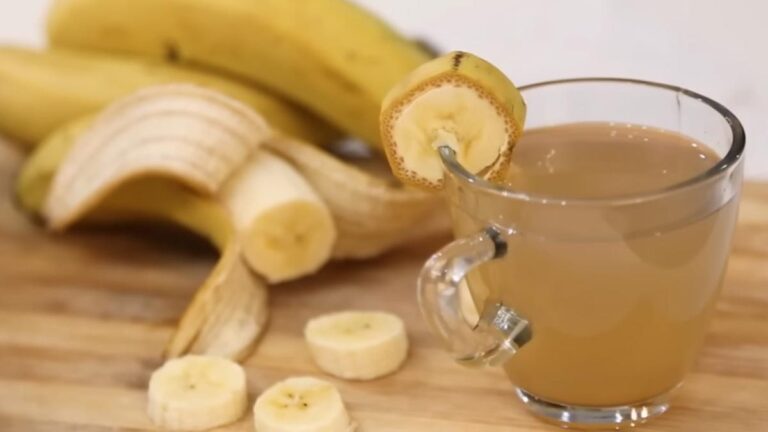 Chá de banana para emagrecer
