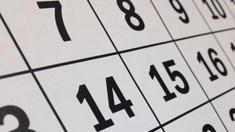 Datas dos feriados e ponto facultativo