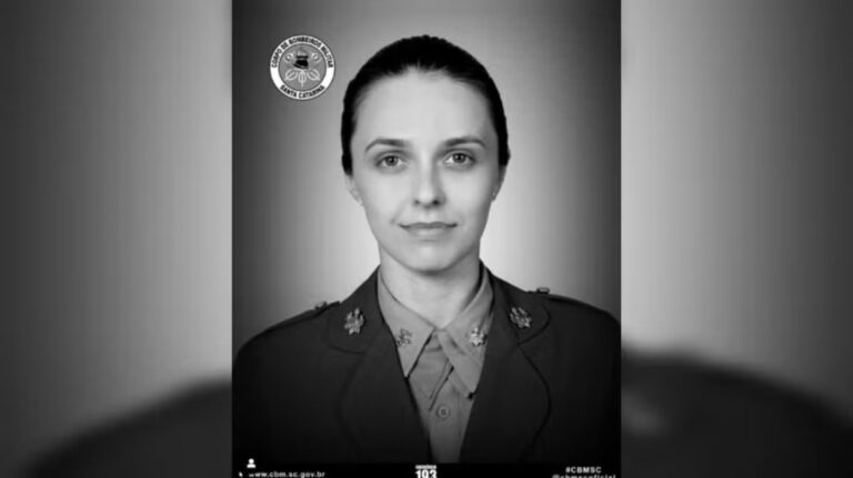 bombeira morre curso