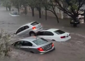 fortes chuvas na argentina Bahía Blanca