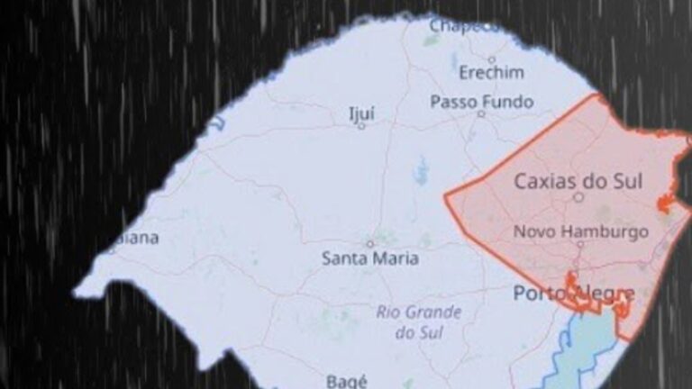 Defesa Civil emite alerta de temporal com possibilidade de granizo