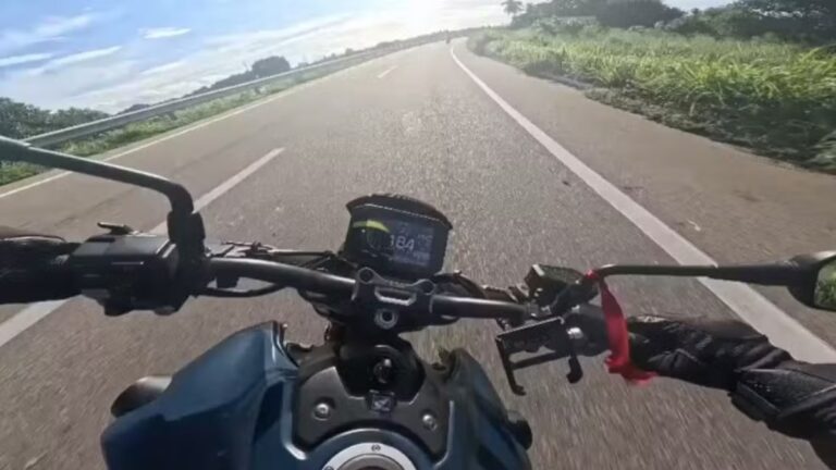 Motociclista grava momento da própria morte durante acidente