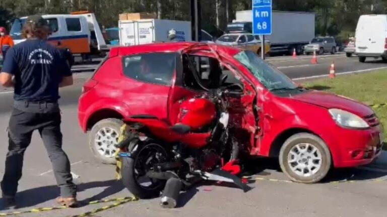 motociclista morre colisão