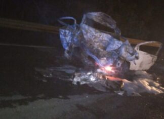 BR-386: motorista morre após caminhonete explodir em colisão com carreta