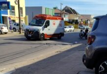 Motociclista fica ferido após colisão com carro em Canoas