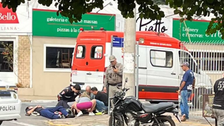 Motociclista fica ferido após colisão com carro em Canoas