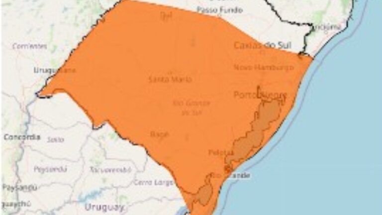 Inmet emite alerta de chuva com risco de alagamentos