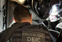 operação contra assaltantes feita pela Polícia Civil