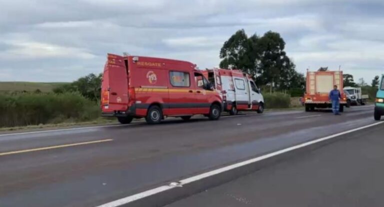 acidente mata criança na BR-293 em Santana do Livramento