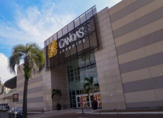 foto da fachada do Canoas Shopping