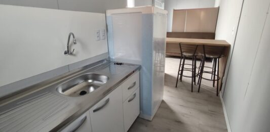 casa temporária para vítimas da enchente em Canoas