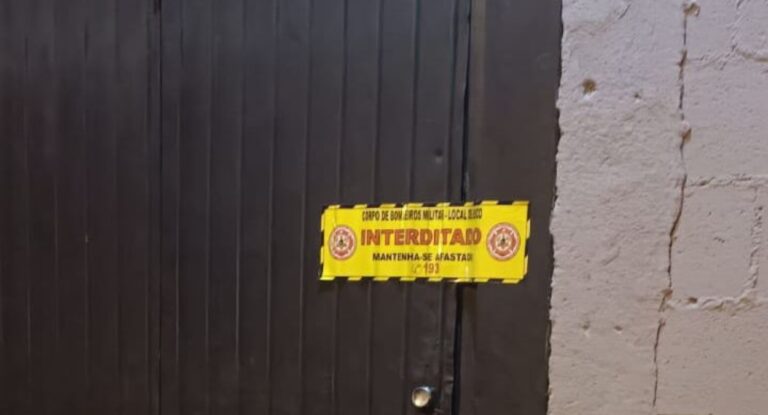 comércio interditado Nova Santa Rita