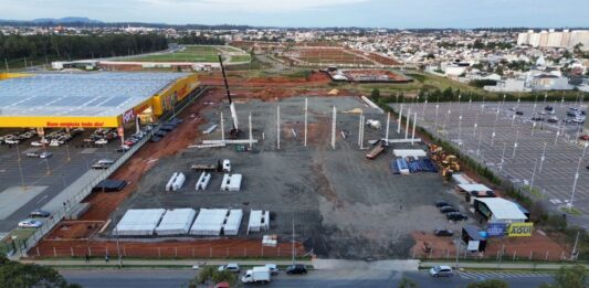 obras da Havan em Canoas