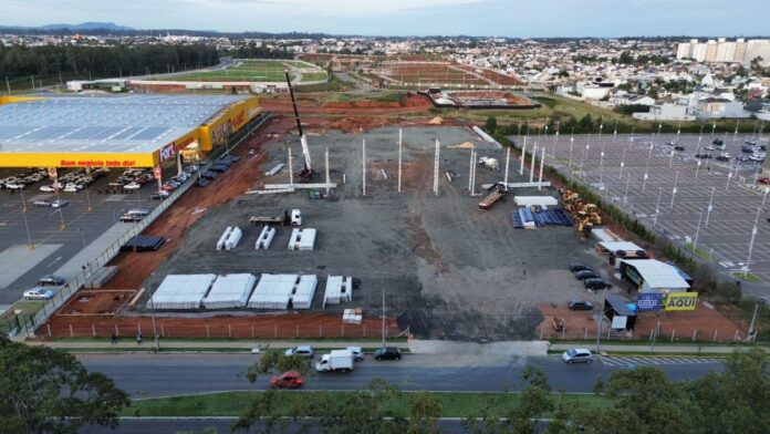 obras da Havan em Canoas