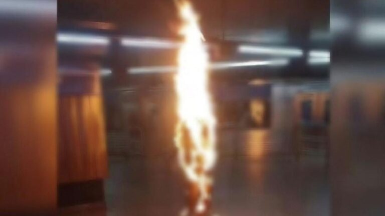 homem ateia fogo são bento