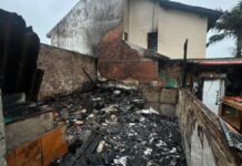 Fogão a lenha causa incêndio e destrói casa em Canoas