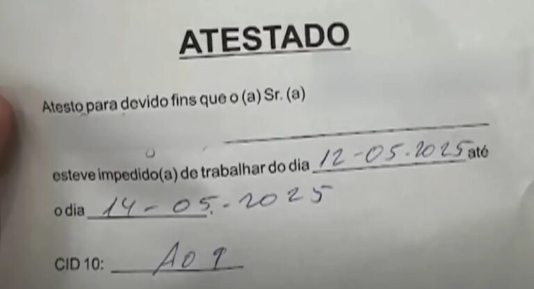 atestado vendido por médico em Canoas