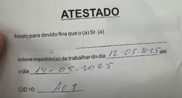 atestado vendido por médico em Canoas