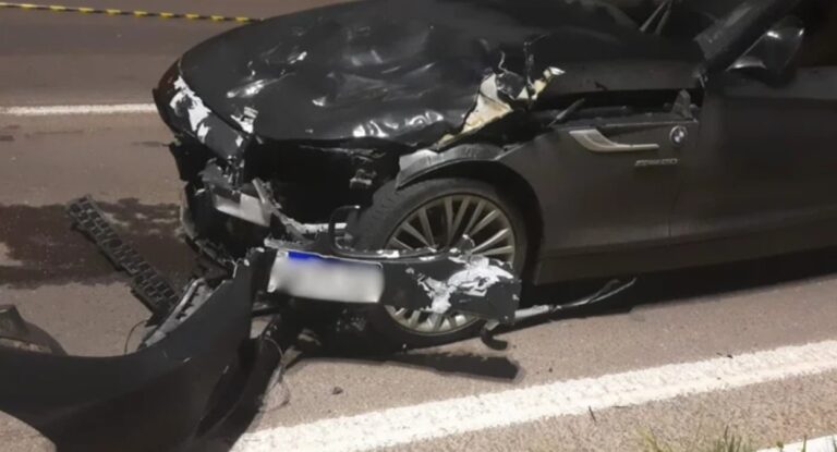 Motorista de BMW foge após matar motociclista em acidente de trânsito