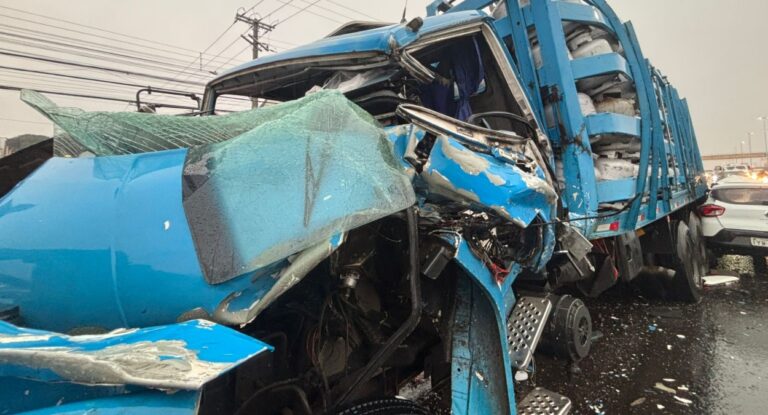 Veja vídeo de acidente que matou caminhoneiro na BR-116 em Canoas