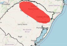 mapa rio grande do sul alerta vermelho