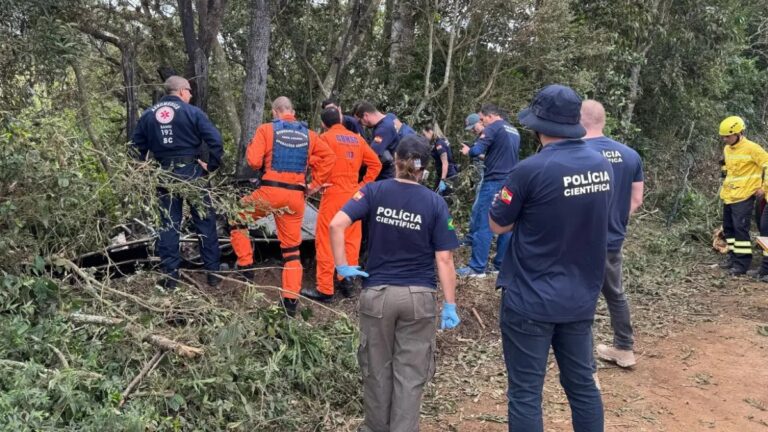 balão cai Praia Grande
