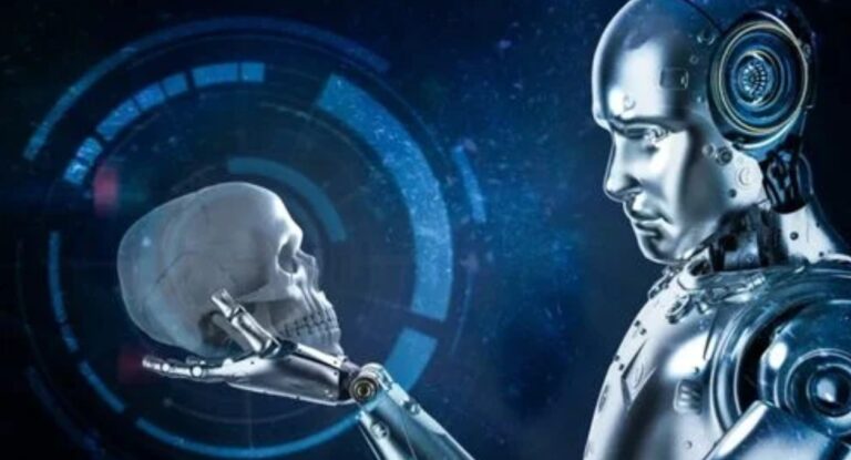 Representação de IA prevendo a morte