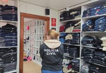 polícia apreende mercadorias falsificadas