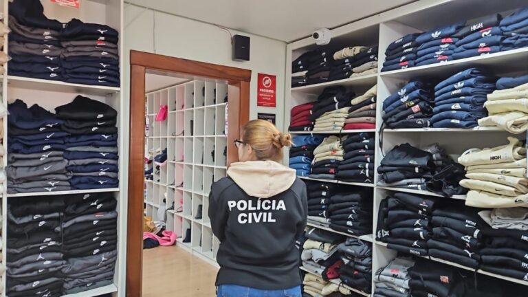 polícia apreende mercadorias falsificadas