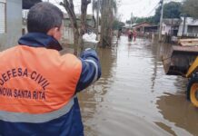 nova santa rita evacuação