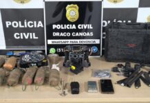 polícia civil operação Canoas