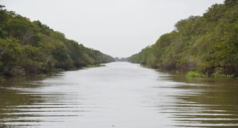 Imagem do rio Gravataí em Canoas; Nível dos rios do Rio Grande do Sul devem ficar altos ainda nos próximos dias