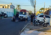 Acidente deixa motociclista ferido em Canoas