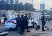 Na foto, a prisão do criminoso de Canoas