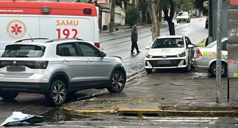 Acidente causa transtornos no trânsito em Canoas