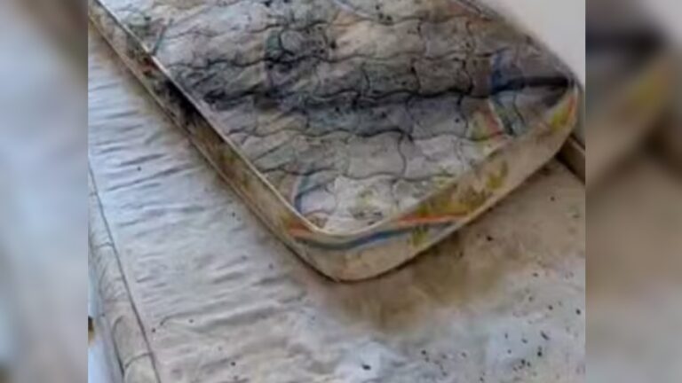 Na foto, o colção que pegou fogo na ocorrência da adolescente que colocou fogo e matou a irmã