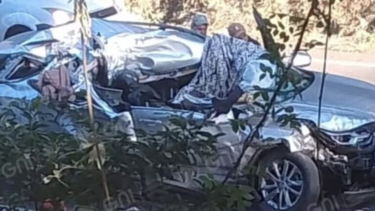 Na foto, o carro da advogada gaúcha que morreu no acidente