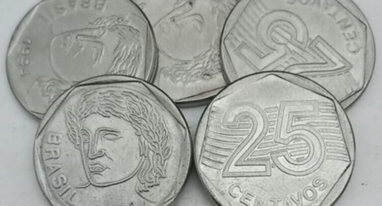 Alerta: esta moeda de 25 centavos pode valer até R$ 80; Você tem?