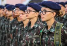 Mulheres no alistamento militar feminino