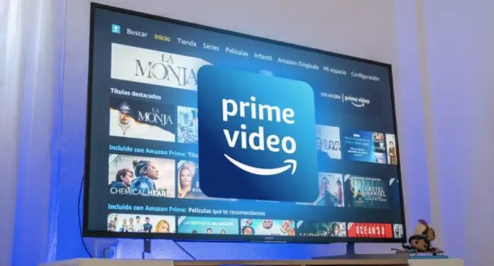 Foto mostra TV com aplicativo da Amazon Prime Video