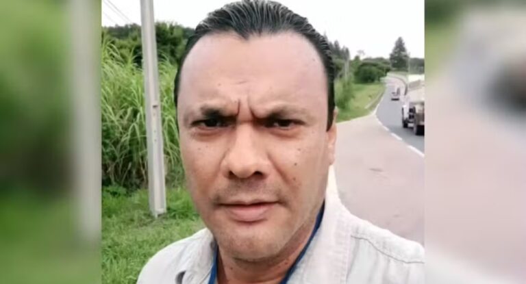 Foto mostra apresentador de TV que foi brutalmente assassinado com uma furadeira