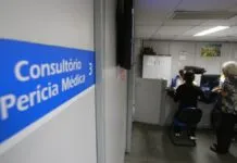 Consultório de perícia médica do INSS